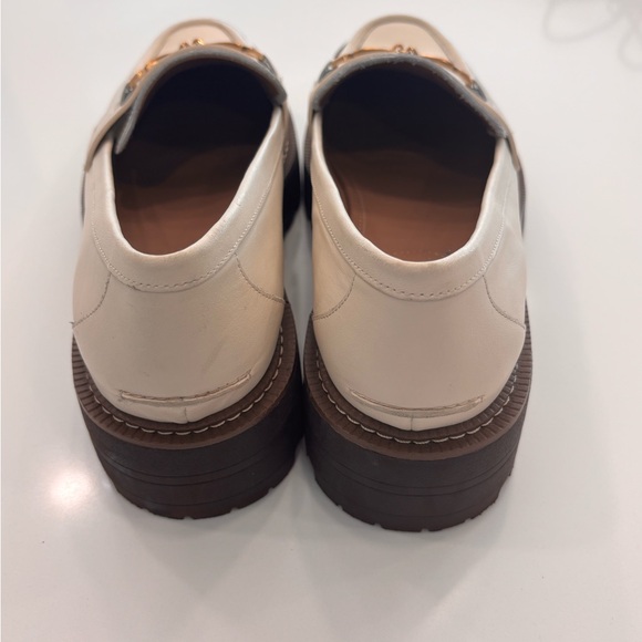 Sam Edelman Cream Laurs Loafers with Gold Buckle Women’s Size 11 - Picture 3 of 6